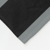 Black Charcoal Team Jersey Preppy Strip Fleecedecke (Ecke)