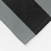 Black Charcoal Team Jersey Preppy Strip Fleecedecke (Ecke)