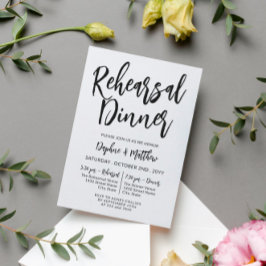 Black Charming Probe Dinner Einladung