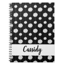 Black Cheerleader Pom Pom Muster