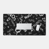 Black Chemist Chemistry Schreibtischunterlage (Tastatur & Maus)