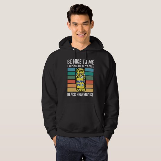 Black chemist pharmacist tech African American pha Hoodie (Vorne ganz)