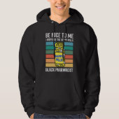 Black chemist pharmacist tech African American pha Hoodie (Vorderseite)