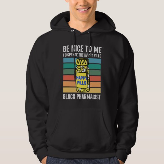 Black chemist pharmacist tech African American pha Hoodie (Vorderseite)