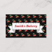Black Cherry Business Card Visitenkarte (Vorderseite)