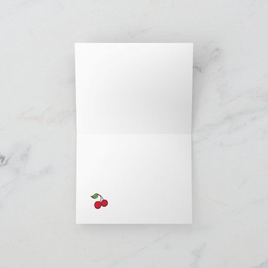 Black Cherry Danke-Card Dankeskarte (Innenseite)