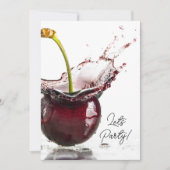 Black Cherry-Party Einladung (Vorderseite)