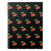 Black Cherry Retro School Journal Notebook Geschen Notizblock (Vorderseite)