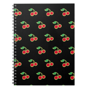 Black Cherry Retro School Journal Notebook Geschen Notizblock