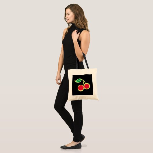 Black Cherry Tote Bag Tragetasche (Vorderseite (Model))