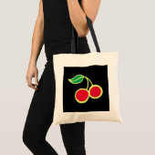 Black Cherry Tote Bag Tragetasche (Vorderseite (Produkt))