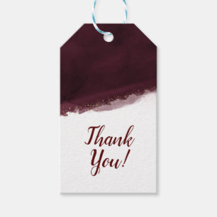 Black Cherry Watercolor Gold Moderne Elegante Lieb Geschenkanhänger