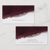 Black Cherry Watercolor Golden Traumstrecke Airolo Visitenkarte (Vorne/Hinten)