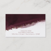 Black Cherry Watercolor Golden Traumstrecke Airolo Visitenkarte (Rückseite)