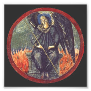 Black Cherubim Engel Fotodruck
