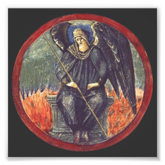 Black Cherubim Engel Fotodruck (Vorne)