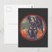 Black Cherubim Engel Postkarte (Vorne/Hinten)