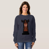 Black Chess Rook Sweatshirt (Vorne ganz)