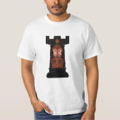 Black Chess Rook T - Shirt (Vorderseite)