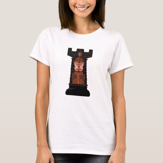 Black Chess Rook T - Shirt (Vorderseite)