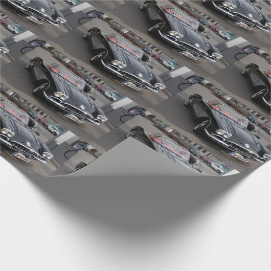 Black Chevrolet Corvette Stingray Geschenkpapier (Ecke)