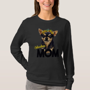 Black Chihuahua-Mama T-Shirt