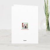 Black Chihuahua Weihnachtskarte Feiertagskarte (Rückseite)