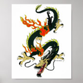 Black Chinese Dragon Poster (Vorne)