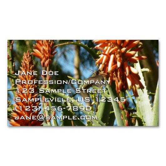 Black-Chinned Hummingbird in Flight Magnetische Visitenkarte (Vorderseite)