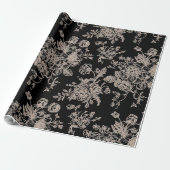 Black Chinoiserie-Geschenk Geschenkpapier (Ungerollt)