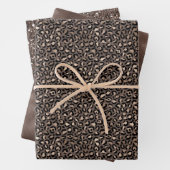 Black Chocolate Brown Bronze Leopard Print       Geschenkpapier Set (Beispiel)