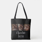 Black Chocolate Lovers Established 3 Photo Script Tasche (Rückseite)