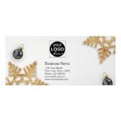 Black Christmas Ball Geschenk Gold Snowflakes Disc Werbekarte (Hinten)