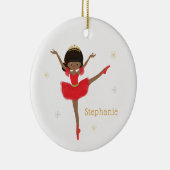Black Christmas Ballerina Keramik Ornament (Rechts)