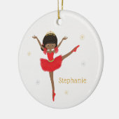 Black Christmas Ballerina Keramik Ornament (Links)