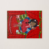 Black Christmas Ballerina Puzzle (Horizontal)