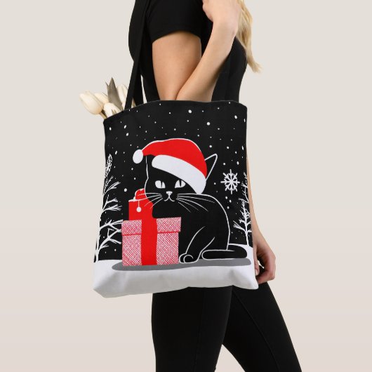 Black Christmas Cat Tasche (Von Nahem)