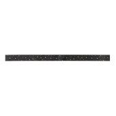 Black Christmas Gold Star Satin Ribbon Satinband (Vorderseite)