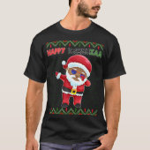 Black Christmas Happy Ugly Kwanzaa Merry African H T-Shirt (Vorderseite)