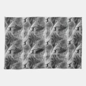 Black Christmas Pattern#13 ID1009 Geschirrtuch (Horizontal)