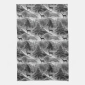 Black Christmas Pattern#13 ID1009 Geschirrtuch (Vertikal)