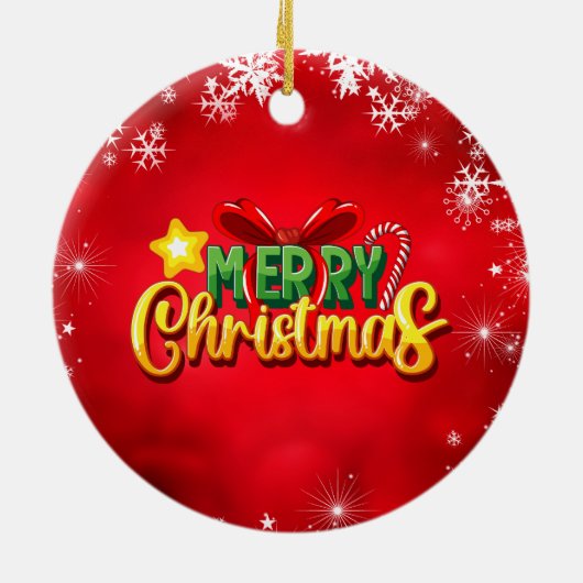 Black Christmas Sista Melanin Queen Women Xmas Keramik Ornament (Hinten)