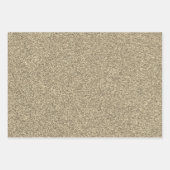 Black Christmas Tree Imitate Gold Glitzer Holiday Geschenkpapier Set (Vorderseite)