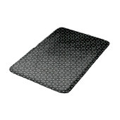 Black Circle Delight Bath Mat Badematte (Schrägansicht)