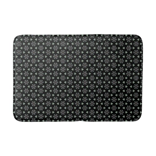 Black Circle Delight Bath Mat Badematte (Vorderseite)