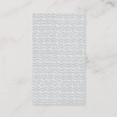 Black Circle Hello Logo Modern Business Card Visitenkarte (Rückseite)