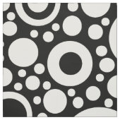 Black Circle & Polka Dots Grid + Ihr Backgr. Stoff (Muster)