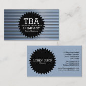 Black Circle Star v2 - Chrome Tubes Visitenkarte (Vorne/Hinten)