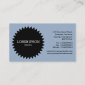 Black Circle Star v2 - Chrome Tubes Visitenkarte (Rückseite)