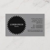 Black Circle Star v2 - Holz 01 Visitenkarte (Rückseite)